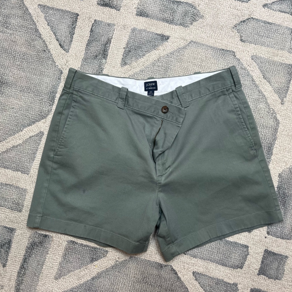 J. Crew Olive Green Shorts 5 inch inseam